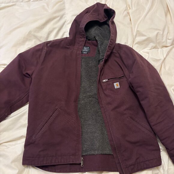 Carhartt Women's Washed Duck Sherpa-Lined Jacket - Picture 1 of 5